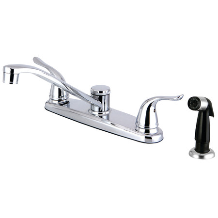 YOSEMITE FB2271YL Single Handle 8-Inch Centerset Kitchen Faucet with Sprayer FB2271YL